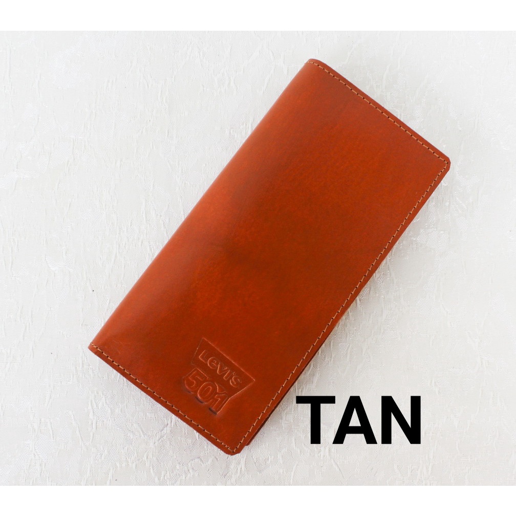 Dompet Kulit Pria Panjang Branded Original Keren Bahan 100% Kulit Sapi Asli Warna Hitam Coklat Tua Dan Tan