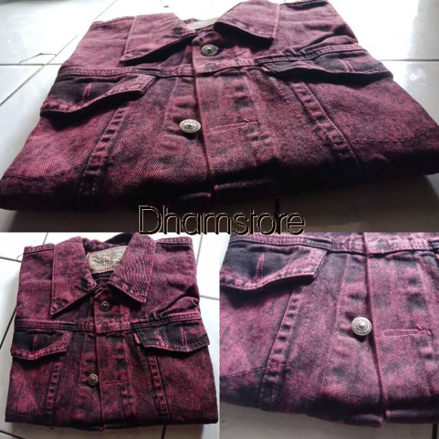 Jaket Jeans Sandwash Pria