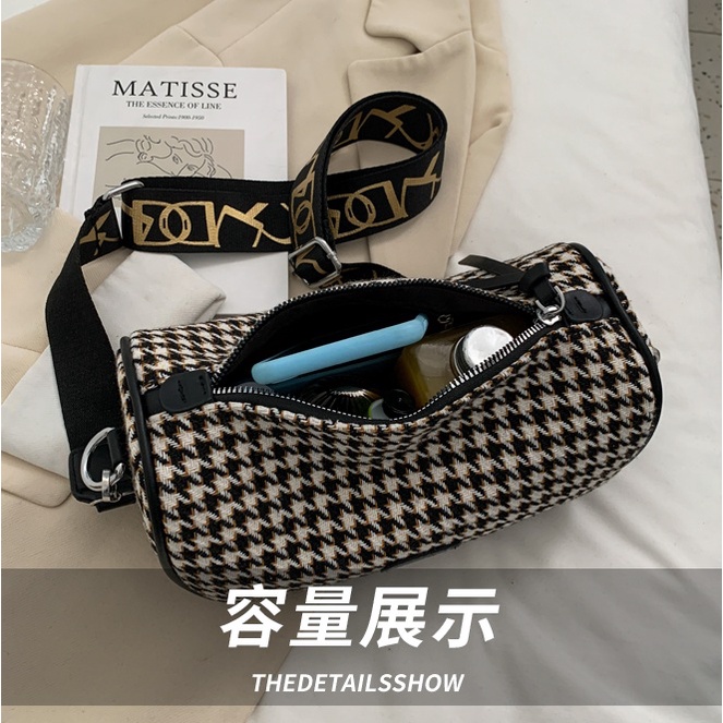 TASHAPPY GT1922 Tas SELEMPANG Cantik Wanita Kekinian Motif Houndstooth Terbaru supplier tas import BQ3483