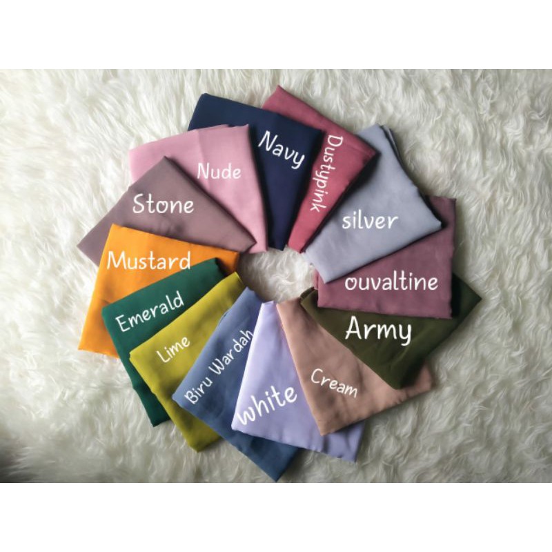 Bella Square Part 1 | Hijab Polycotton  Segiempat