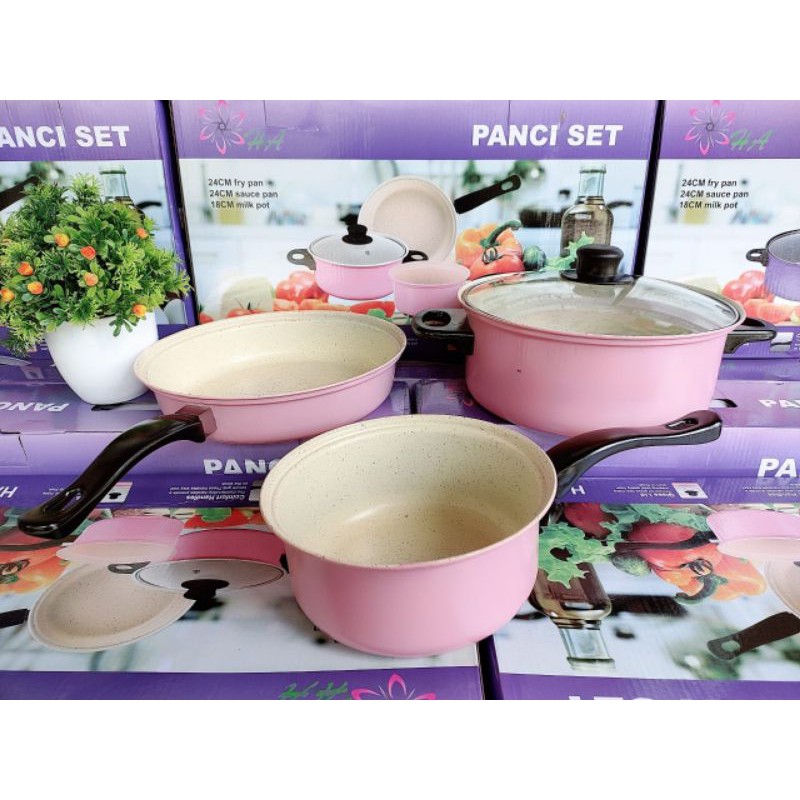 COOKWARE MARBLE 4PC