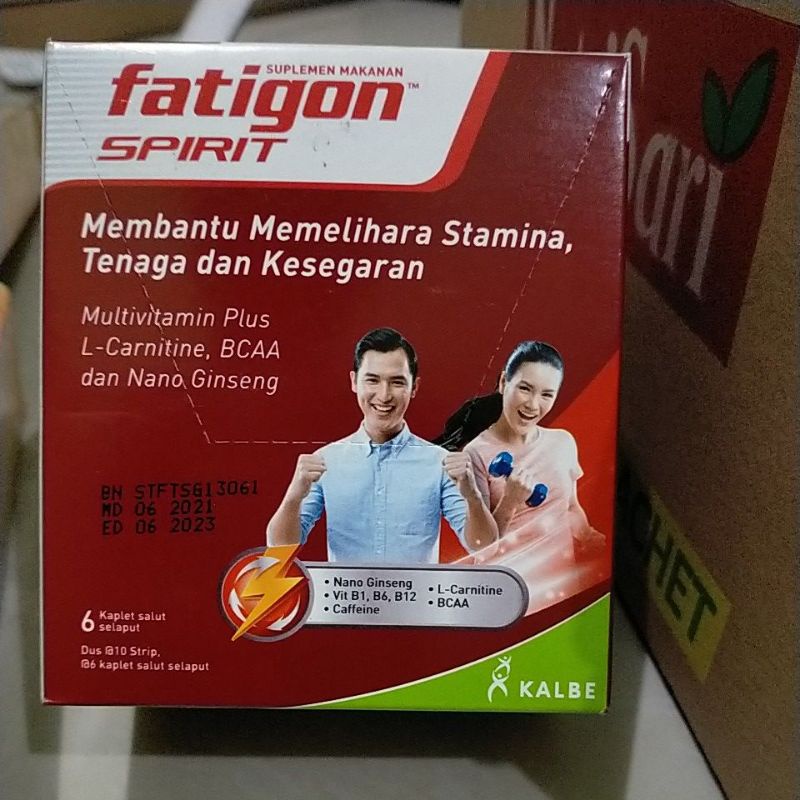 Fatigon spirit 1strip isi 6kaplet.