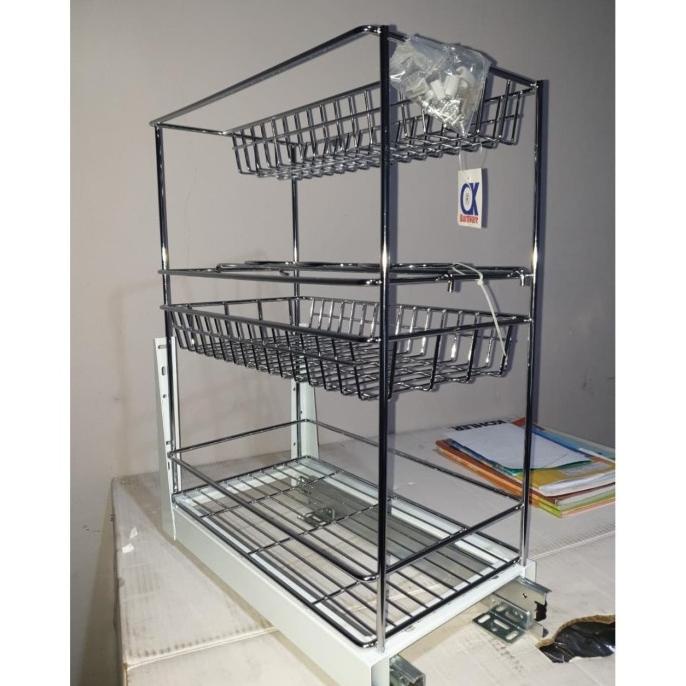 Rak Dapur - Rak Bumbu Tarik Winston Ok004C