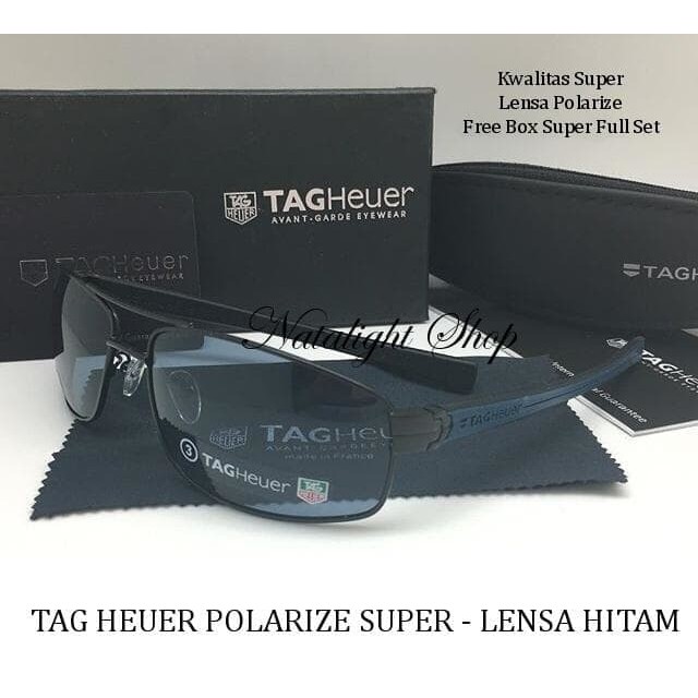 New Arrival Sunglasses Kaca Mata Pria Tag Heuer Premium Mewah Lensa Polarize