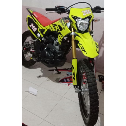 DECAL CRF HIJAU STABILO STIKER CRF CUSTOM FULLBODY