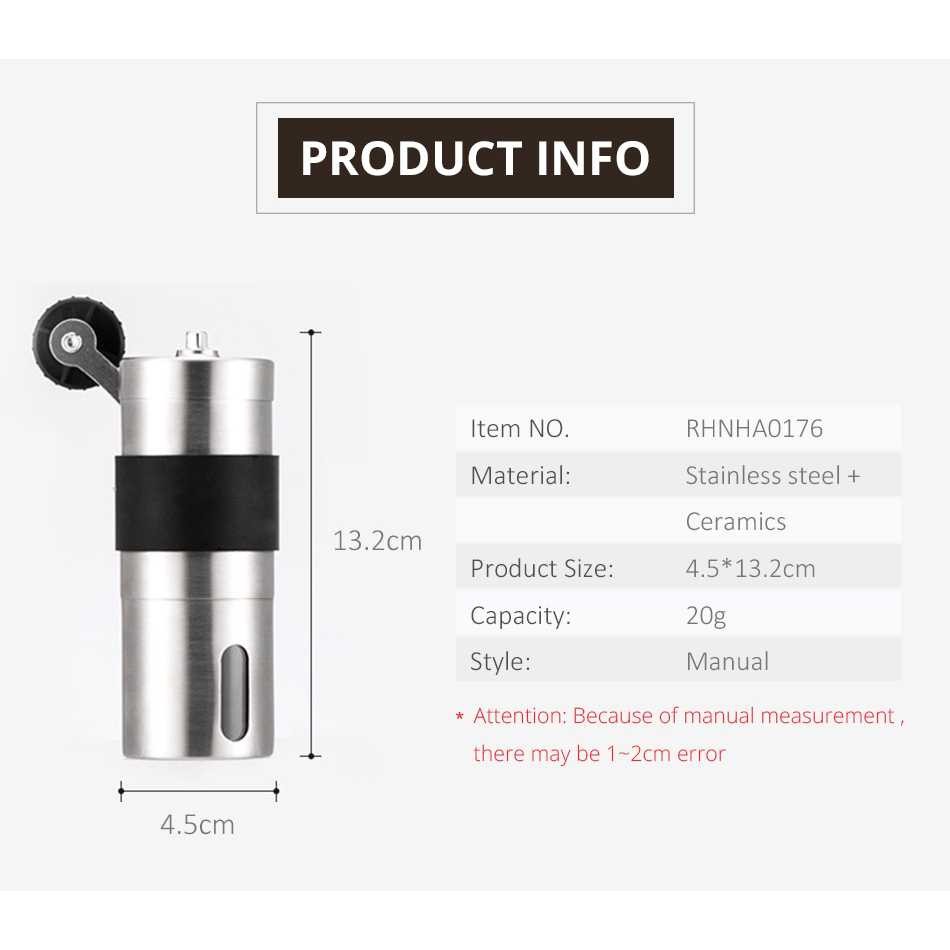 Alat Penggiling Kopi Manual Coffee Grinder - RHNHA0176 TitanGadget