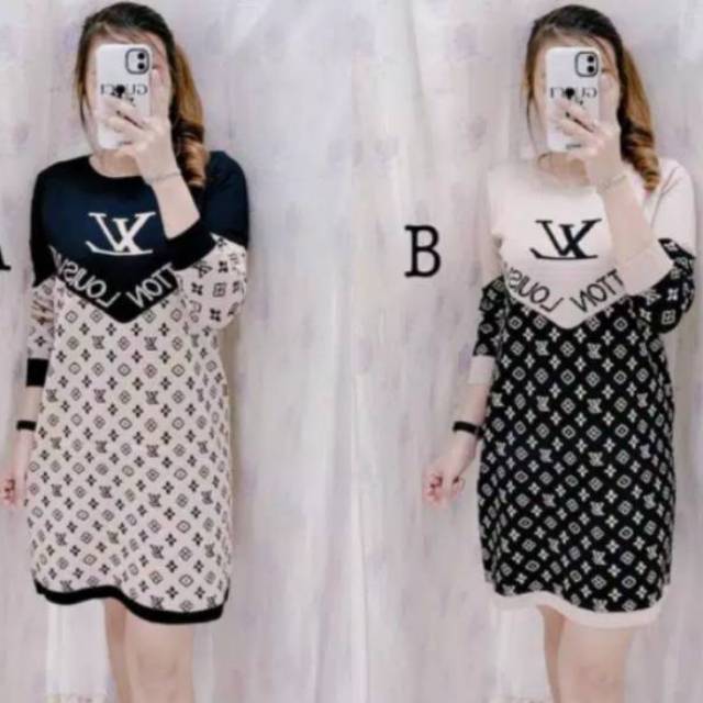 Dress Tunik Rajut import LV 1 original