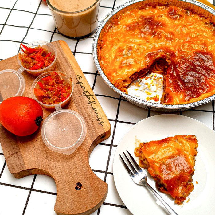 

Cheese Brulee Baked Spaghetti Bolognese Party Pack