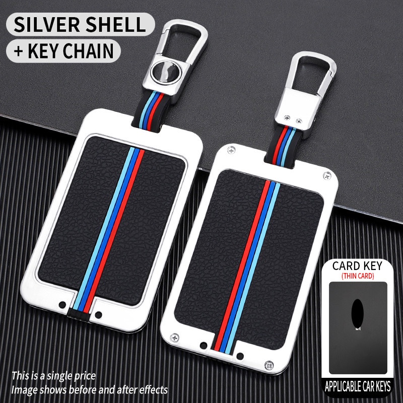 Casing Kunci Mobil Bahan Aluminum Alloy Dengan Sabuk Untuk Tesla Model S Model 3 Model X