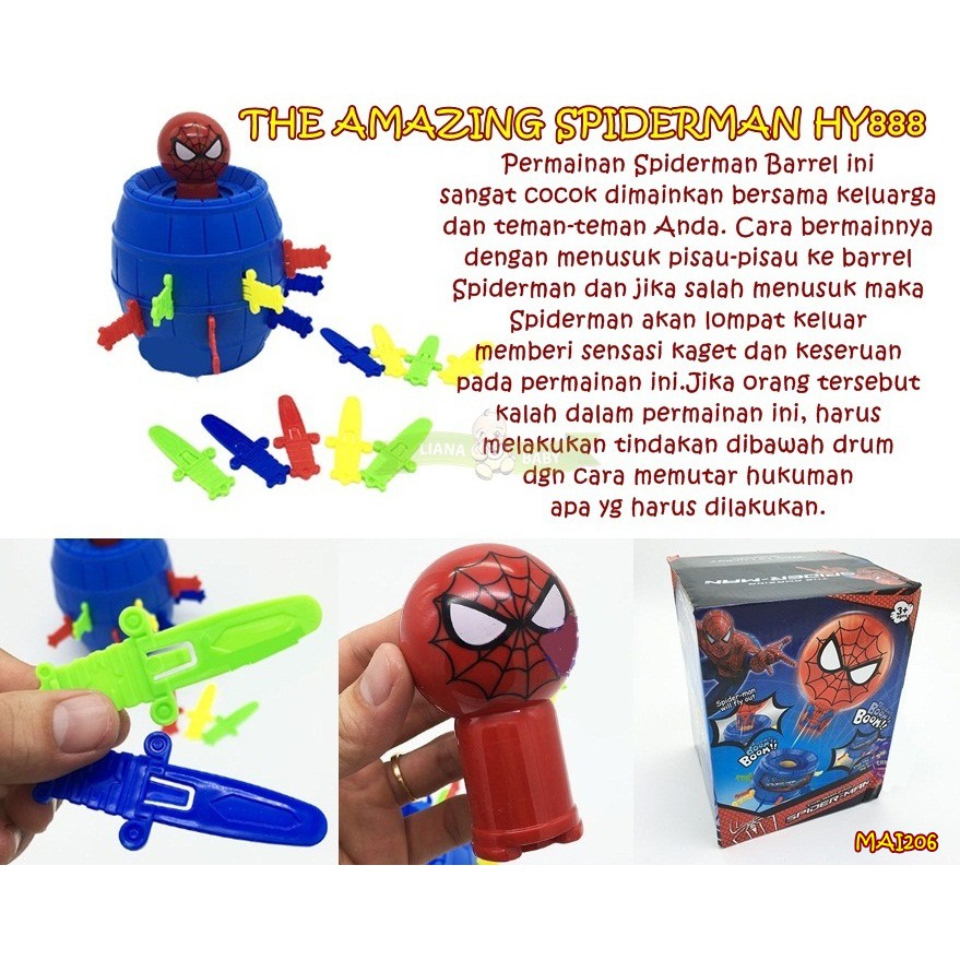 MAI206 MAINAN THE AMAZING SPIDERMAN / HELLO KITTY / DORAEMON