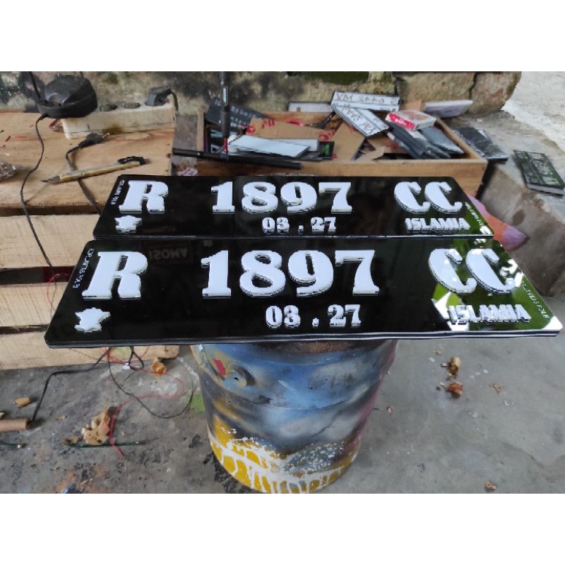 PLAT MOBIL TIMBUL  1 PCS ( satuan )