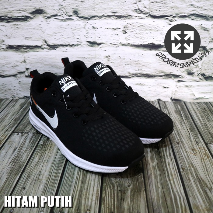 PGS IMPORT PREMIUM SEPATU SNEAKERS NIKE ZOOM PEGASUS V2 RUNNING OLAHRAGA PRIA HITAM NAVY ARMY PUTIH-5