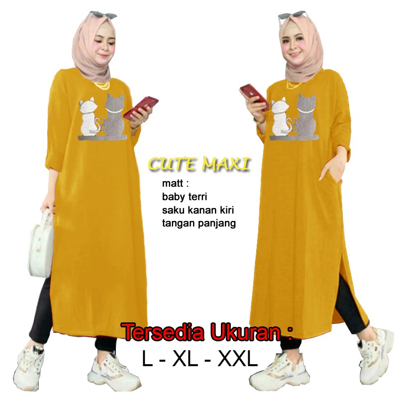 Cute Maxi - Logo Smile (LS) - Ukuran L-XXL - Matt Baby Terri