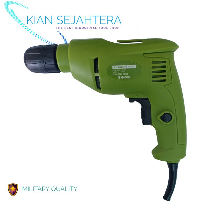 Mesin Bor Screw driver LIstrik Dongpu BLD6101 Chukless reversible VAriable Speed Drill Obeng Skrup R