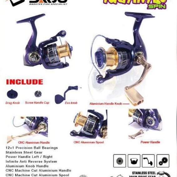 Reel Daido Iguana power handle.