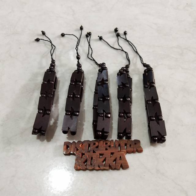 ( SUPER MURAH ) Grosir 5 pcs gelang kokka kaukah fukakah plat N hitam