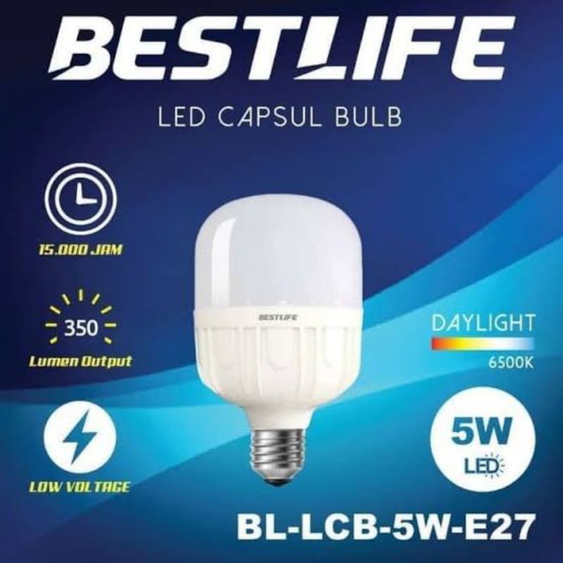 LAMPU KAPSUL BOHLAM LED CAPSULE 5W BESTLIFE BL-LCB-5W