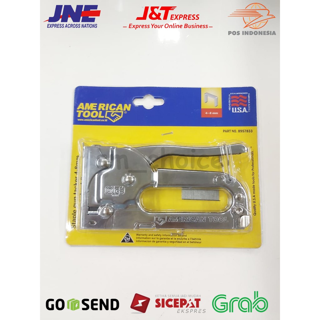 

STEPLES TEMBAK - STAPLES TEMBAK JOK - STAPLER GUN - STAPLE GUN 4-8MM AMERICAN TOOL