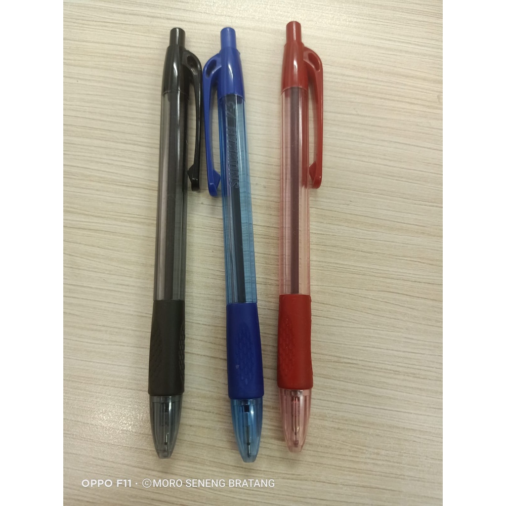 

Ballpoint pen snowman V5 0.7 mm - HItam - Merah - Biru - ECERAN