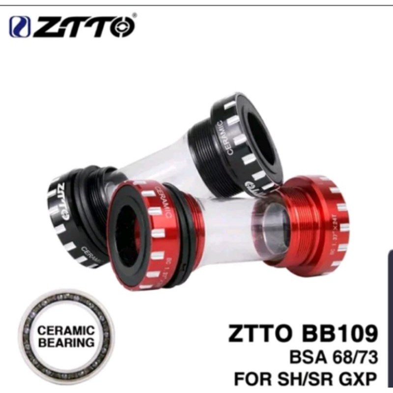 BB Ceramic Bottom Bracket ZTTO HT 2 Hollow Tech buat Crank Shimano Sram GXP Litepro