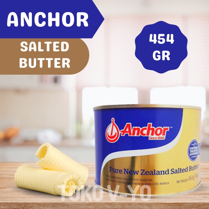 

Anchor Salted Butter 454 gram - (expired Maret 2025) Mentega Bahan Kue