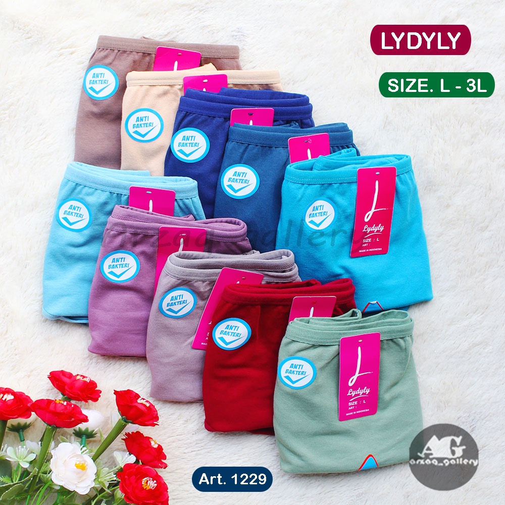 CD Lydyly L 1229 - Cd Wanita Polos Bahan Katun Celana Dalam MAXI ANTI BACTERY |  Pakaian Wanita | Pakaian Dalam | Celana Dalam