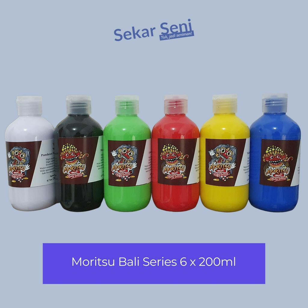 

Cat Akrilik Set Moritsu Acrylic Paint Bali Series 200 ML - 6 Colours