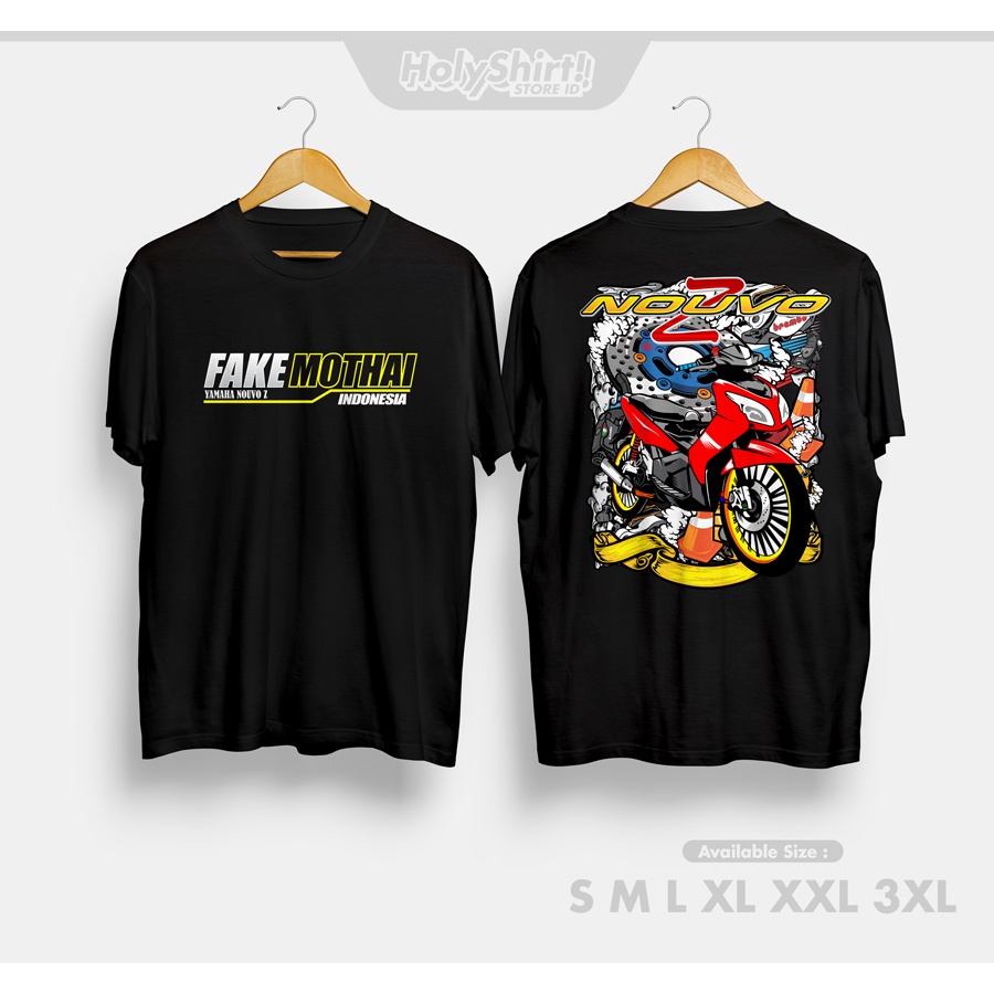 Kaos Baju Fake Mothai Indonesia Yamaha Nouvo Z Kaos Distro Otomotif
