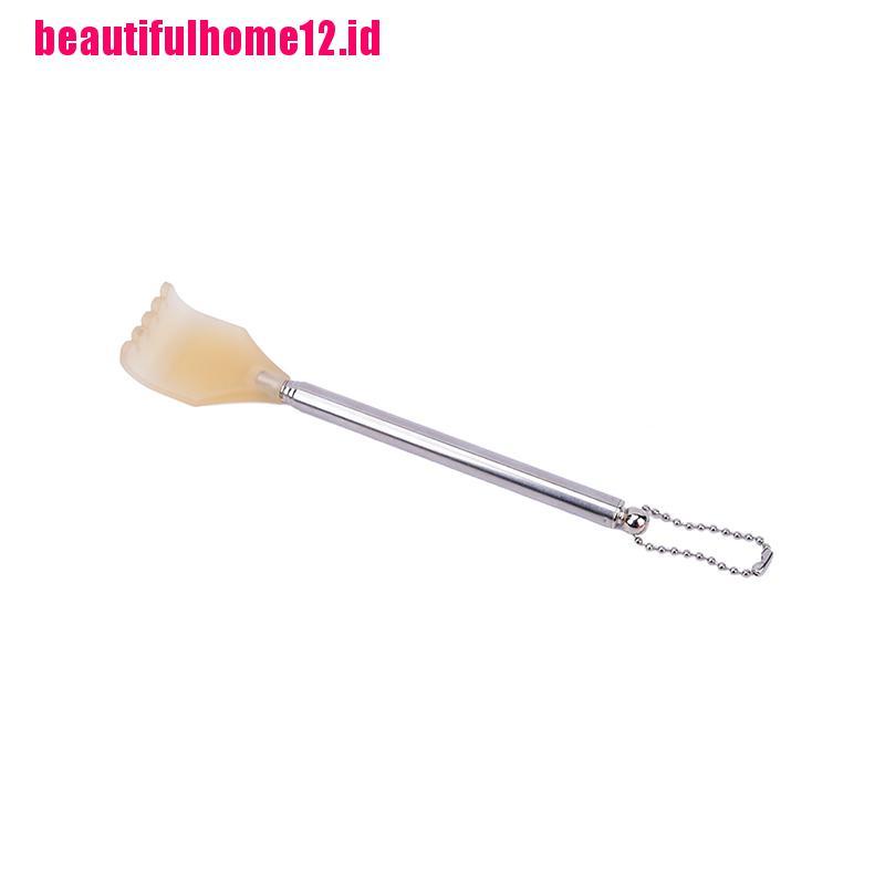 【beautifulhome12.id】Stainless Steel Telescopic Back Scratcher Extendable Back Itching Self Massager,