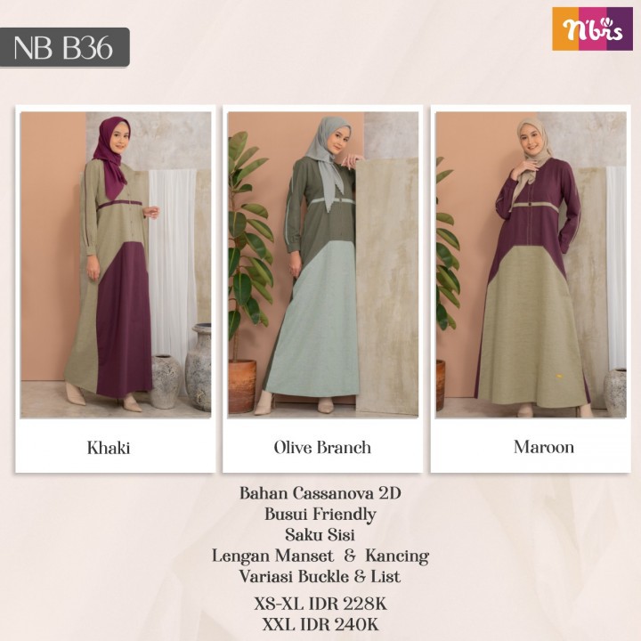 Gamis nibras model terbaru nb b36 gamis murah gamis kekinian