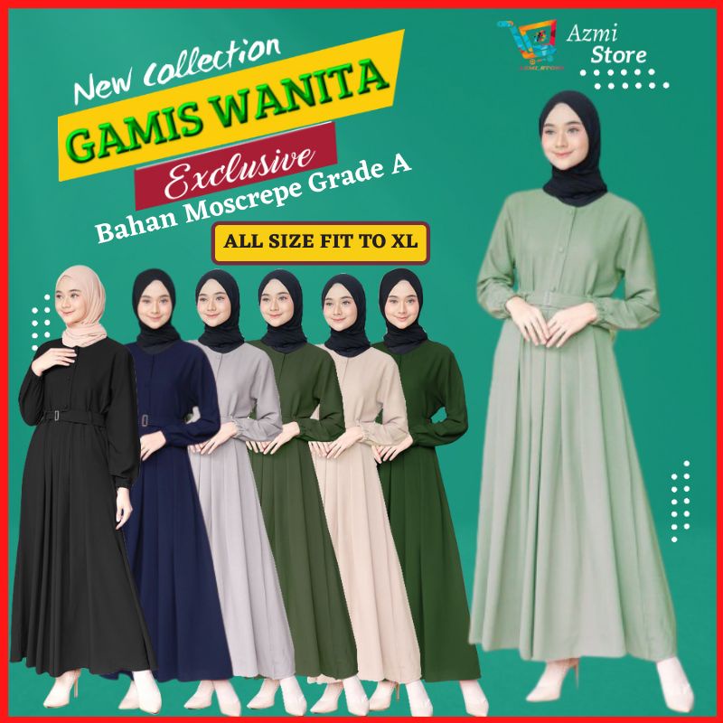 Baju Gamis Wanita Muslim Dewasa Terbaru 2022 Kekinian Gaun Pesta Muslimah Elegan Mewah Busui Friendl