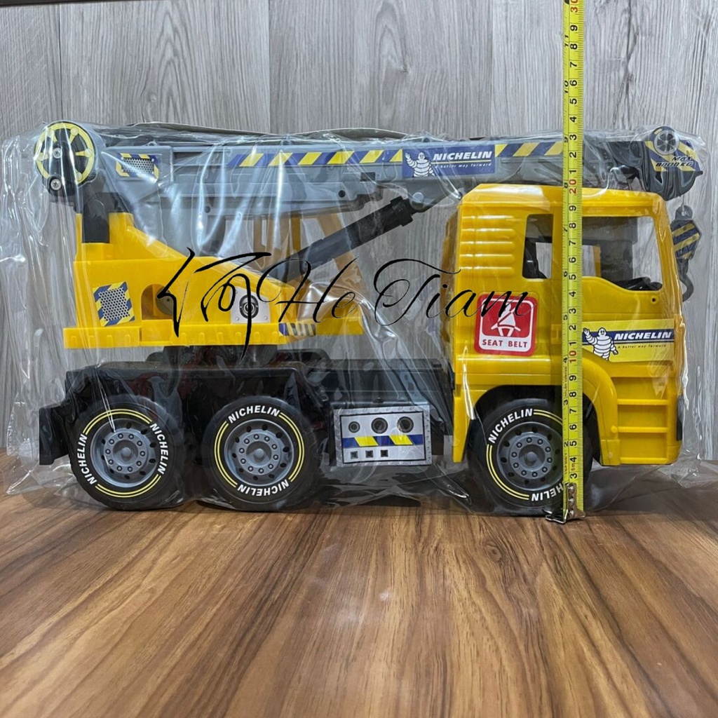 Mainan Mobil Truck Construction Truck Crane Truk Konstruksi KGP8091