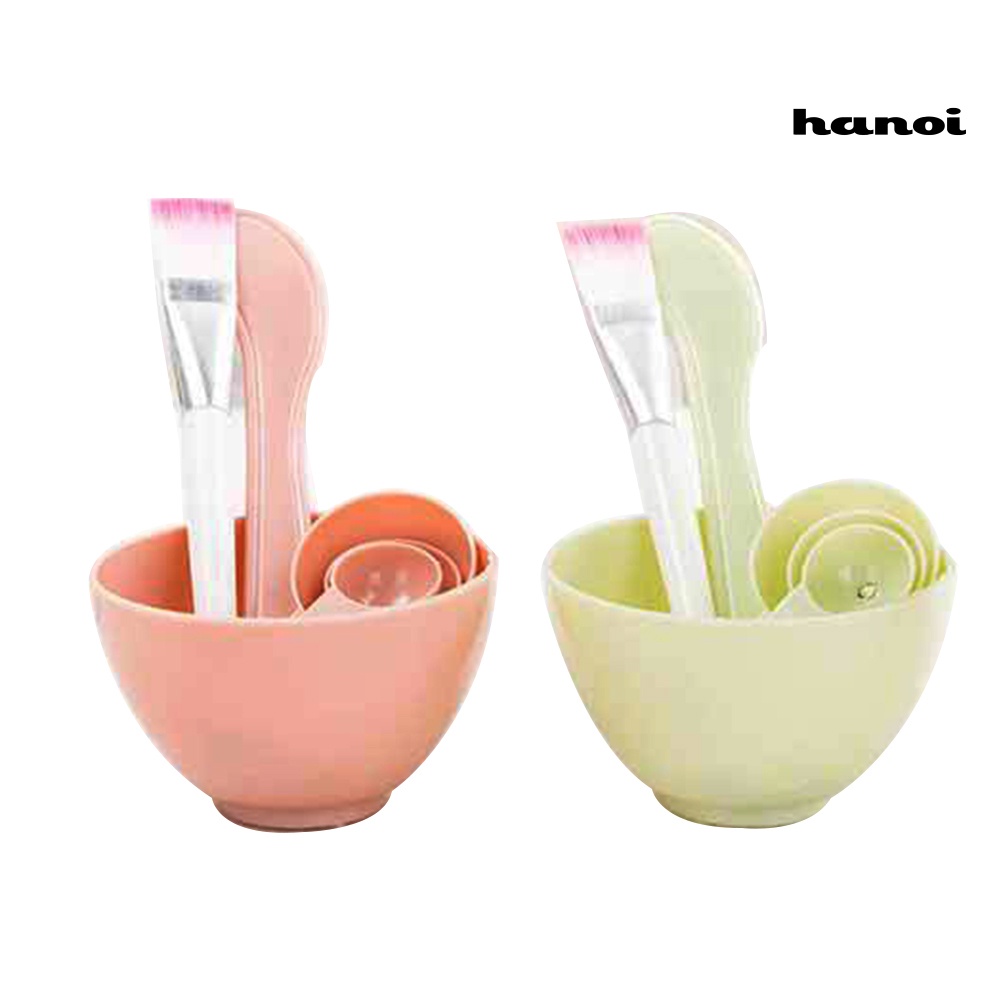 HQTM_4 in 1 DIY Homemade Makeup Beauty Facial Face Mask Bowl Brush Spoon Stick Tools