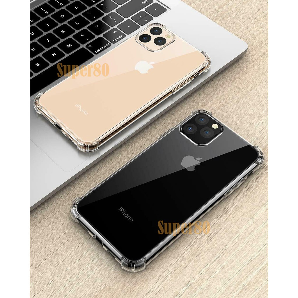 Anti Crack iPhone 11 12 Mini Pro X XS Max XR 7 8 Plus Soft Case Shock Transparan Casing Bening