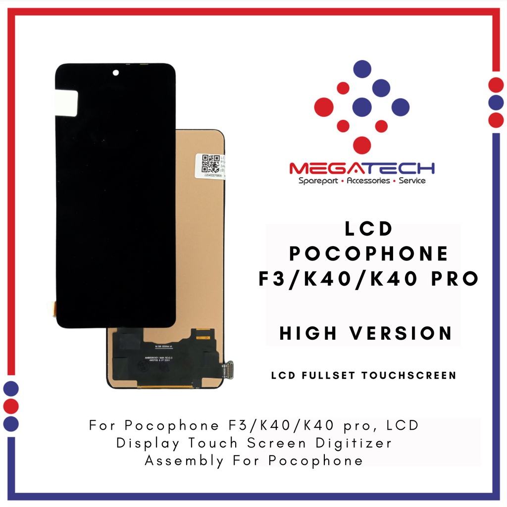 LCD Xiaomi Pocophone F3 / Xiaomi K40 / Xiaomi K40 Pro / Xiaomi Mi 11i Fullset Touchscreen