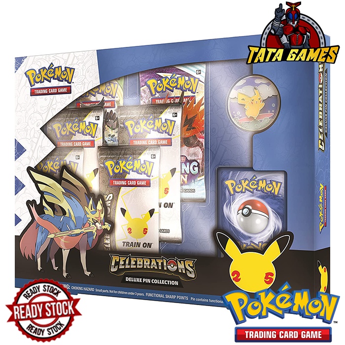 Pokemon TCG 25th Celebrations Deluxe Pin Collection Zacian LV.X Box