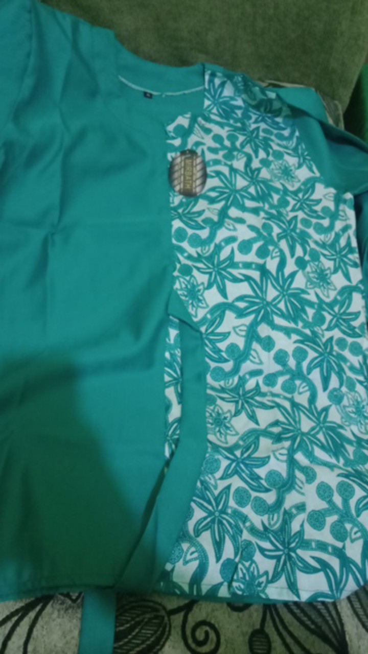 [ Terbaru ] Atasan Batik Wanita Kerja Kantor Ori Shabirah Batiksolo Blouse Blusebatik Batikmodern Xl