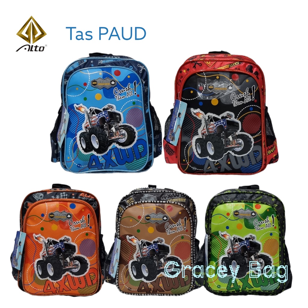 GB-41477X Tas Ransel Anak Laki PAUD Alto 4XWD