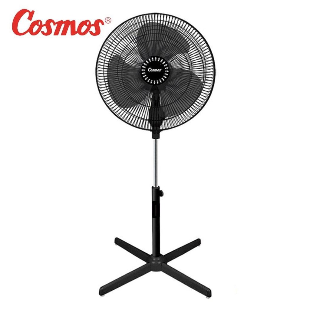 Kipas Angin Berdiri Stand Fan Cosmos 16XDC 16 XDC 16 inch hitam Kaki Silang