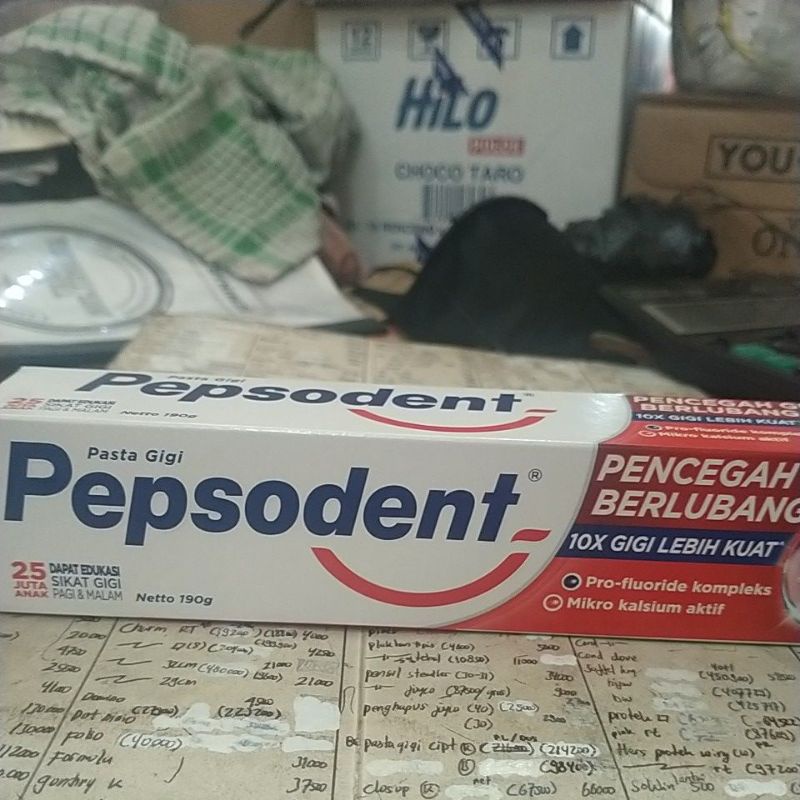 pepsodent 190gr,per pcs.