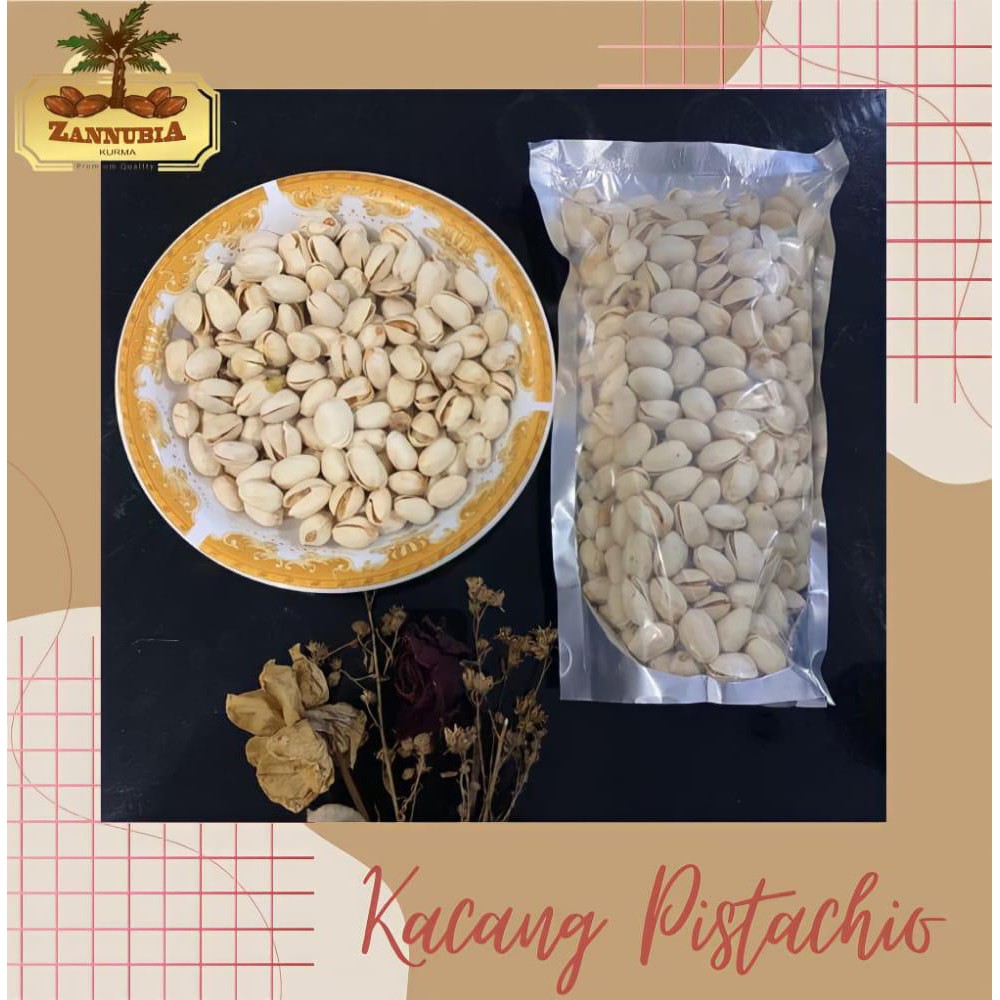 

KACANG PISTACHIO 1KG ZANNUBIA - KACANG KETAWA GURIH NIKMAT BERMANFAAT