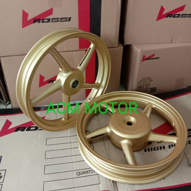 VELG racing motor Honda Vario Beat SCOPI model RCB ring 14 x215/185 GOLD 1 SET velg MOTOR Honda