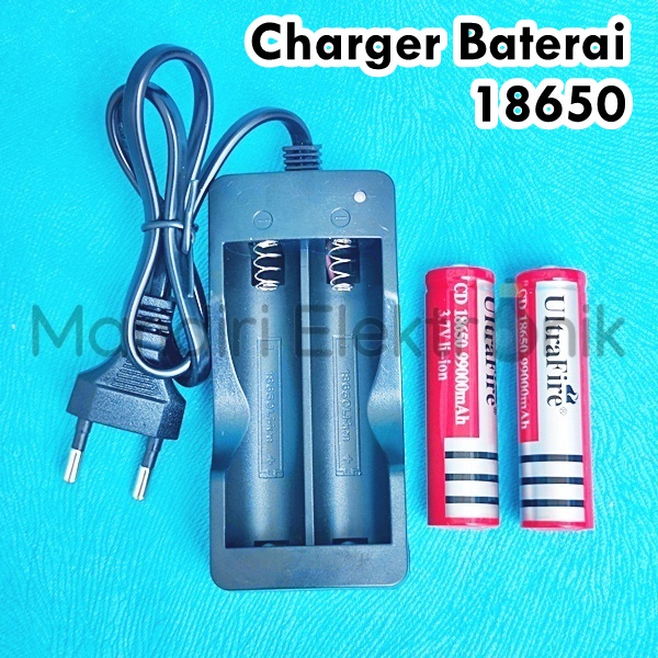 Charger Casan Baterai Battery Batre 18650 Charger Ultrafire Baterai Besar