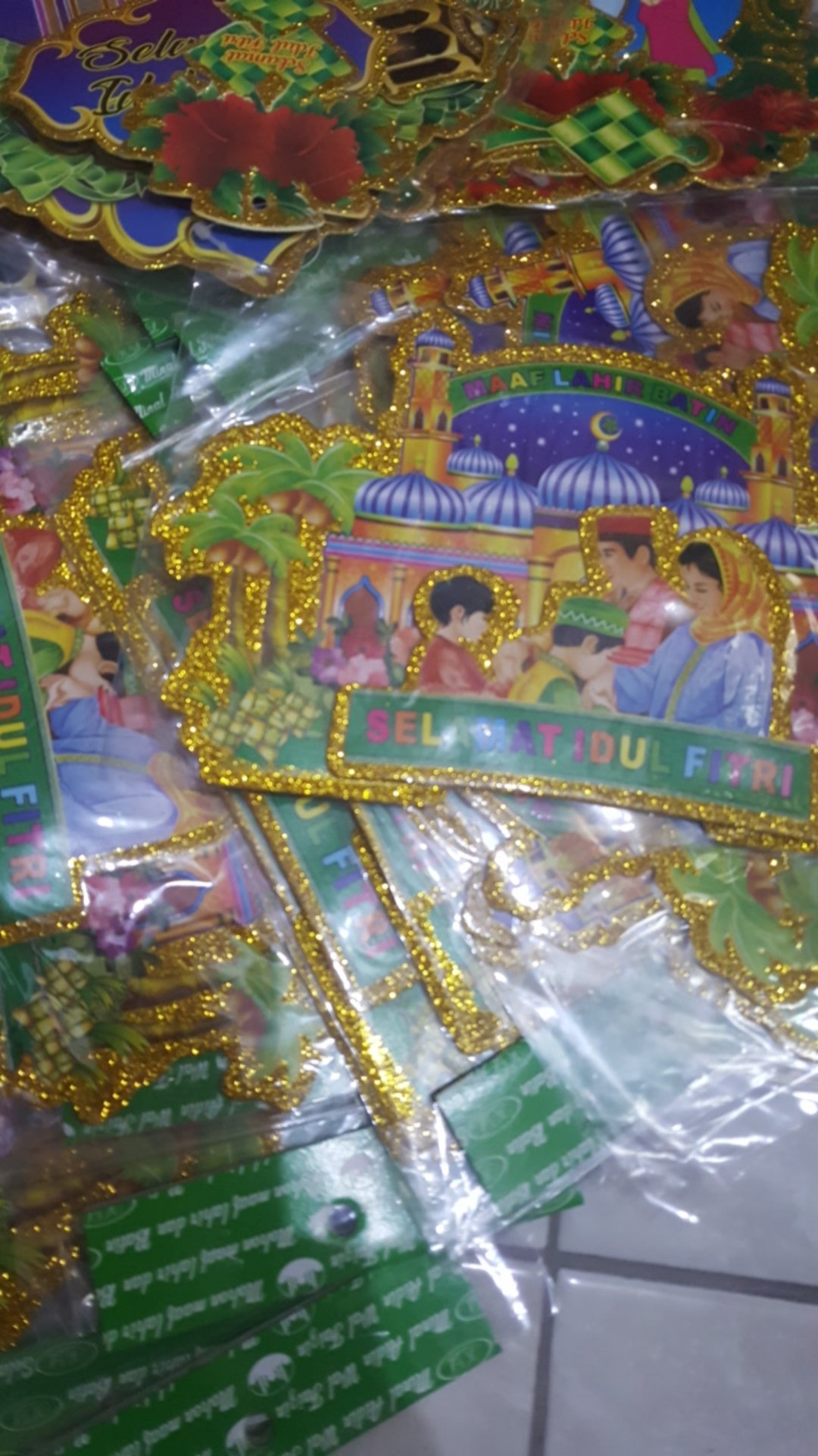 Dekor Lebaran Masjid Keluarga Hiasan Dinding Rumah Kantor Lebaran Idul Fitri Ramadhan