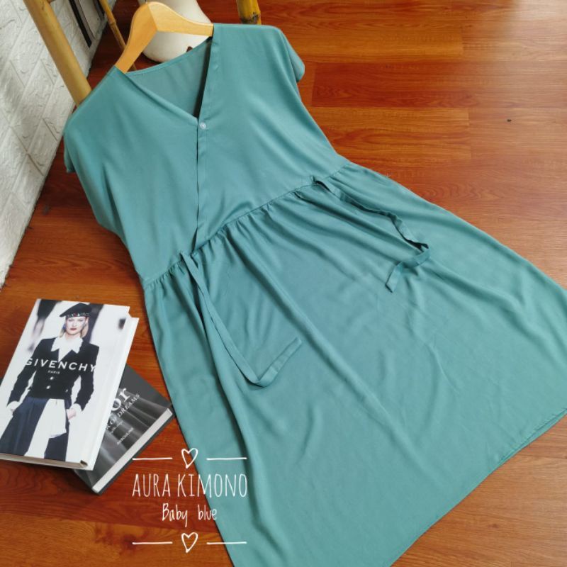 Dress kimono wanita kekinian/Daster kimono busui/aura Daster kimono pendek/Daster kekinian