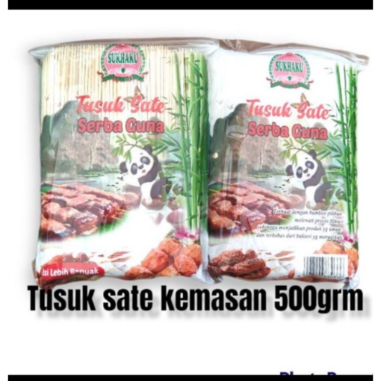 Tusuk Sate Bambu Panda 500 pcs / Tusuk Sate Bambu / Tisuk Sate /