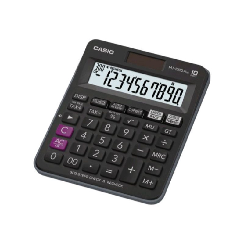 

CASIO MJ-100DPlus - Hitam - Kalkulator Toko/Dagang - Fungsi Recheck - 10 digit