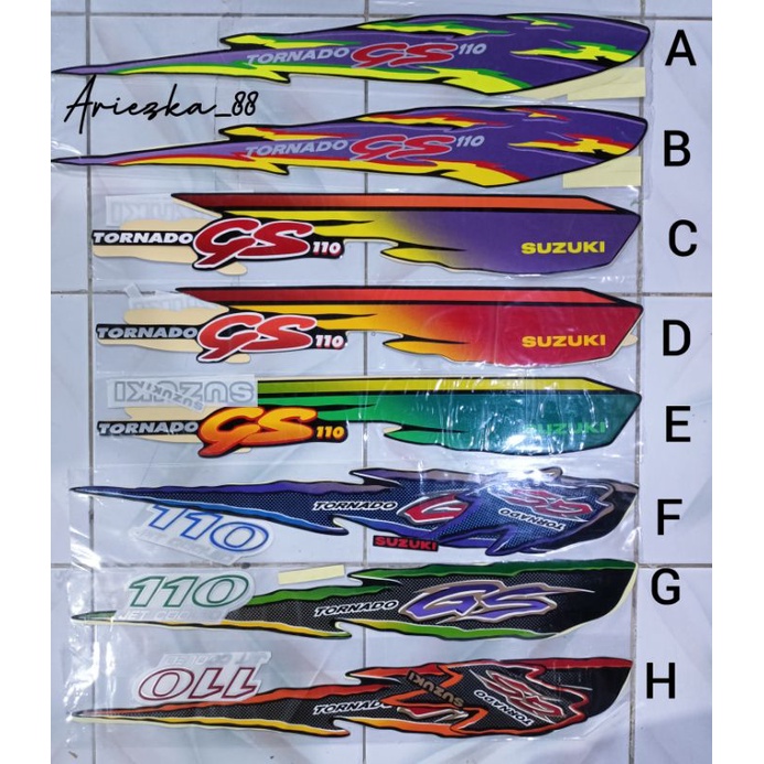 Striping Tornado GS 110 1996 1997 1998 | lis stiker motor gx gs
