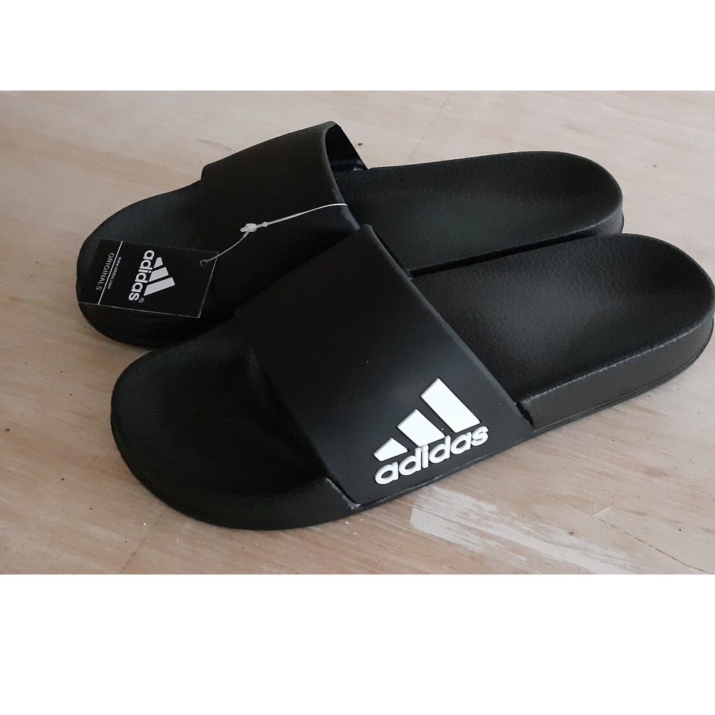 sandal  pria karet adidas putih