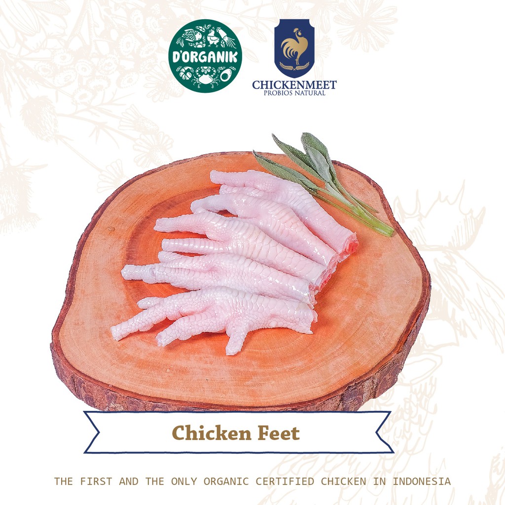 

ORGANIC CHICKEN - CHICKEN FEET 500 GR (AYAM ORGANIK - KAKI CEKER)